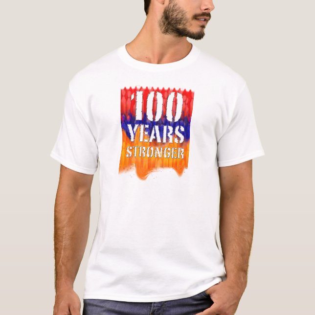 Camiseta Os 00 anos o t-shirt básico de homens arménios (Frente)