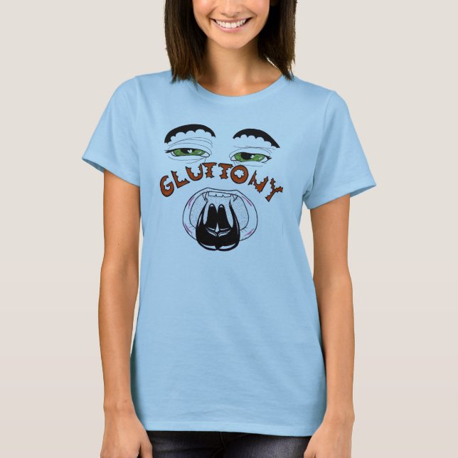 Camiseta Os 7 Pecados Mortais — Gula (Frente)