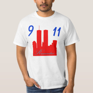 Camiseta Os 9 /11 de setembro de 11 recordam: T-shirt de
