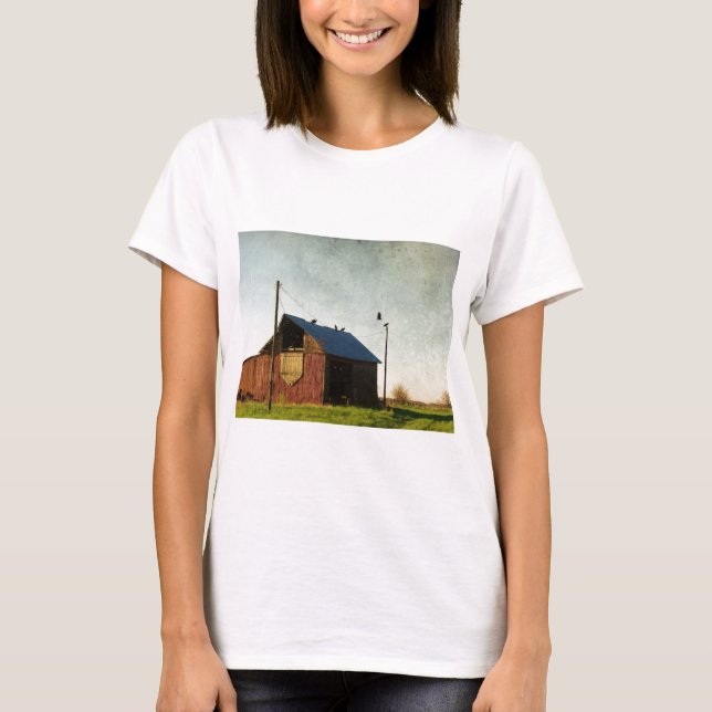 Camiseta Os abutres e o celeiro (Frente)