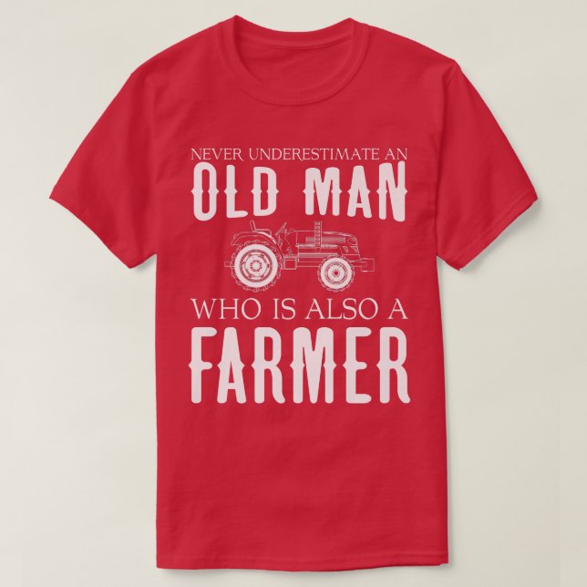 Camiseta Os Agricultores Do Sangue Nunca Subestimam O Velho (Frente do Design)