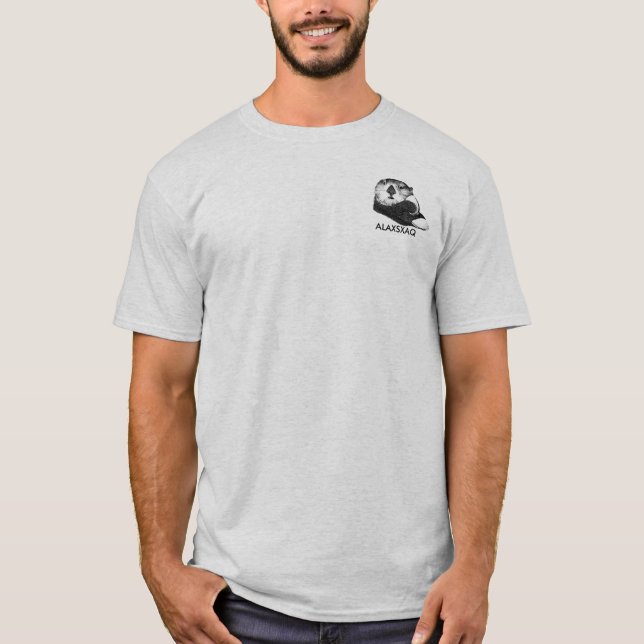 Camiseta Os ALAXSXAQ dos homens - T-shirt da lontra de mar (Frente)