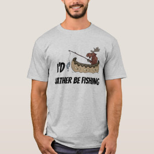 Camiseta Os alces bonitos da pesca adicionam o t-shirt da