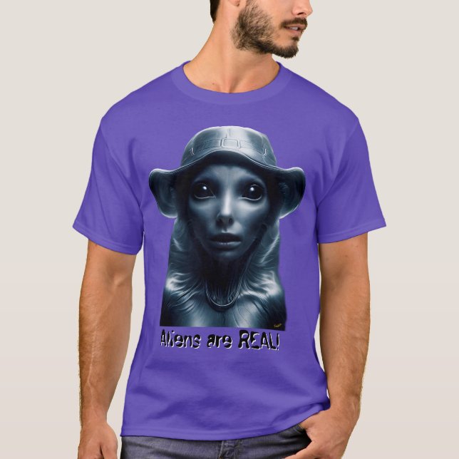 Camiseta Os alienígenas são REAIS! (Frente)