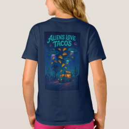 Camiseta Os Aliens Amam Tacos
