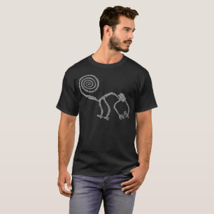 Camiseta Os aliens antigos Nazca alinham o macaco