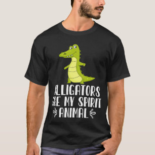 Camiseta Os Alligadores São O Meu Animal Espírito