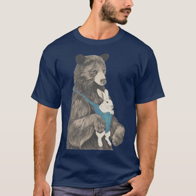 Camiseta os amigos do urso au pair (Frente)