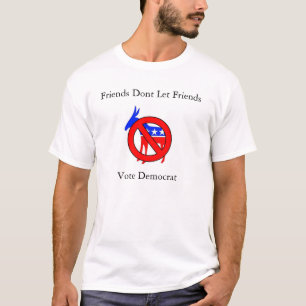 Camiseta Os amigos não deixam o voto Democrata dos amigos