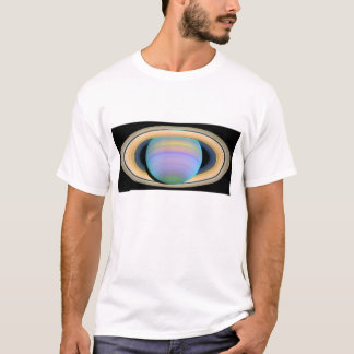 Camiseta Os anéis de Saturn na luz ultravioleta