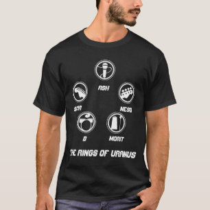 Camiseta Os anéis do t-shirt oficial da excursão de Uranus