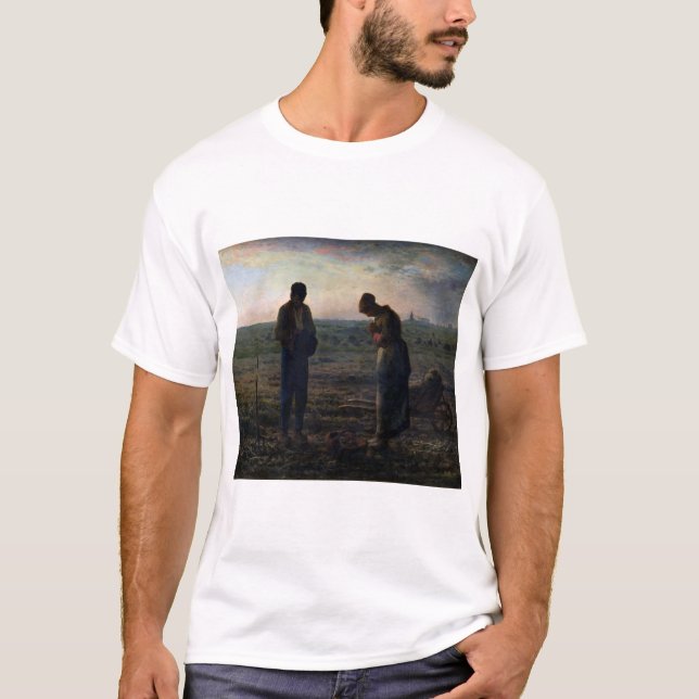Camiseta Os Angelus, Jean-Francois Millet, 1857-1859 (Frente)