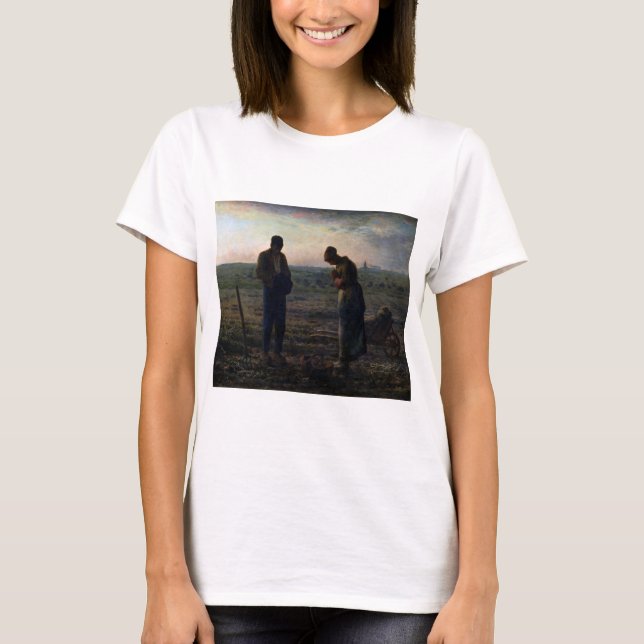 Camiseta Os Angelus, Jean-Francois Millet, 1857-1859 (Frente)