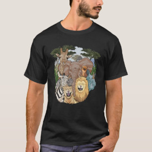 Camiseta Os animais africanos Safari Savanna Africa Safari