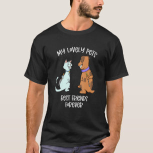 Camiseta Os Animais De Companhia Adoram Uns Aos Outros Gato
