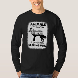 Camiseta Os Animais não têm voz, então você nunca vai detê-
