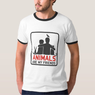 Camiseta os animais são meus amigos