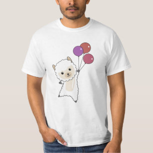 Camiseta Os Animais Vermelhos Voam Com Balões