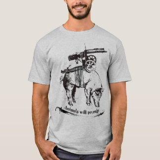 Camiseta os animais vingar-se-ão