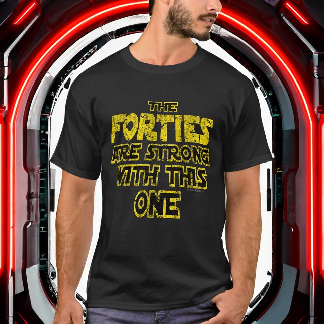 Camiseta Os anos 40 são Fortes e Engraçados dos anos 80 (40th birthday shirt retro 1980s)