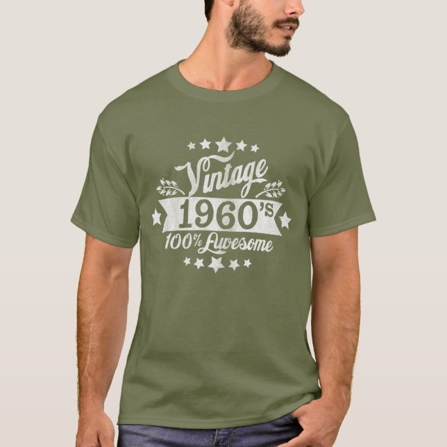 Camiseta Os anos 60 do vintage (Frente)
