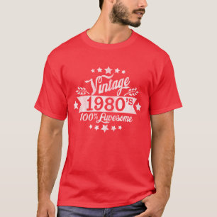 Camiseta Os anos 80 do vintage