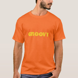Camiseta Os anos setenta Groovy dos anos sessenta do amor