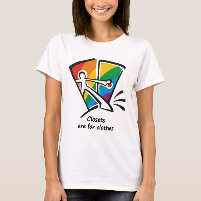 Camiseta Os armários são para a roupa (Frente)