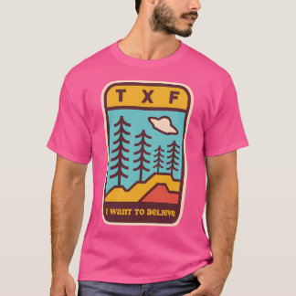 Camiseta Os Arquivos X Que Quero Acreditar No Logotipo