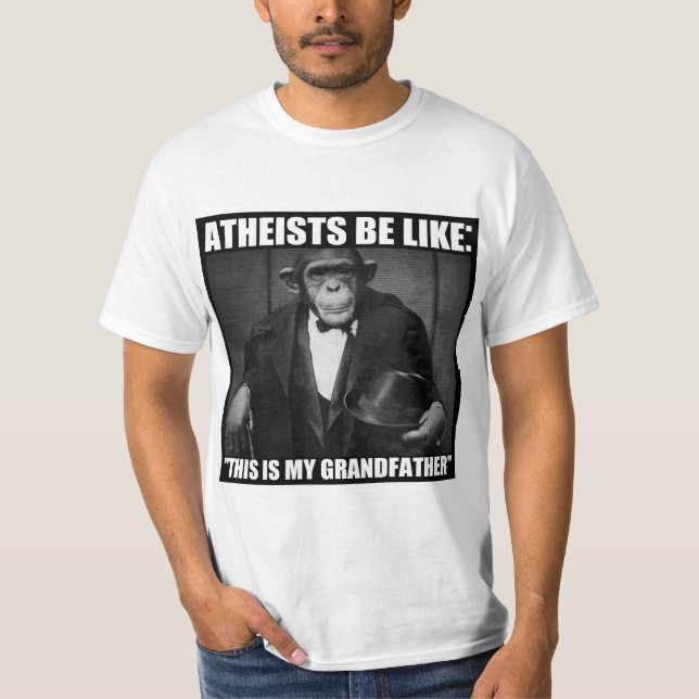 Camiseta Os ateus sejam como: "Este é meu de primeira (Frente)