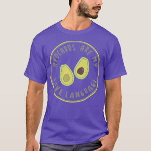 Camiseta Os Avocados São A Minha Língua De Amor