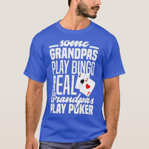 Camiseta Os Avós Jogam Bingo Real Vovô Jogam Poker Engraçad