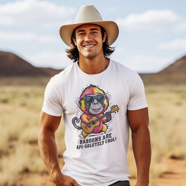 Camiseta Os babuínos são macacos legal! (Criador carregado)