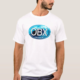 Camiseta Os bancos exteriores de OBX acenam o Oval