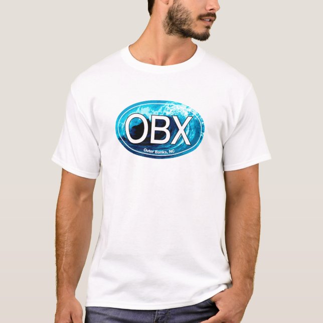 Camiseta Os bancos exteriores de OBX acenam o Oval (Frente)