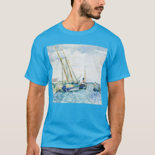 Camiseta Os barcos marinhos da cena aproximam Veneza