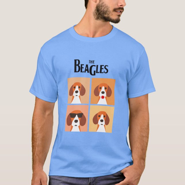 Camiseta os beagles engraçados (Frente)