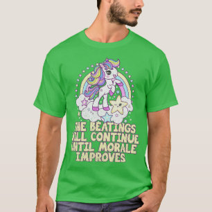 Camiseta Os Beatings Continuarão Até Morale Melhorarem R