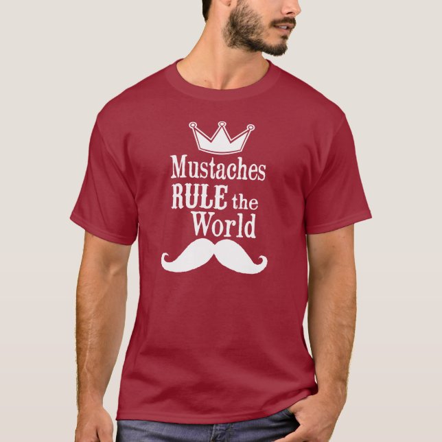 Camiseta Os bigodes governam o mundo (Frente)