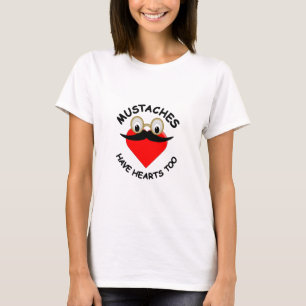 Camiseta Os bigodes também têm coração
