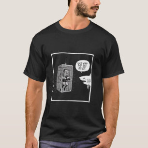 Camiseta Os biólogos marinhos estudam tubarões-brancos, o m