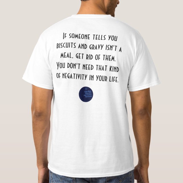 Camiseta Os Biscoitos E A Gravidez São Uma Refeição (Verso)