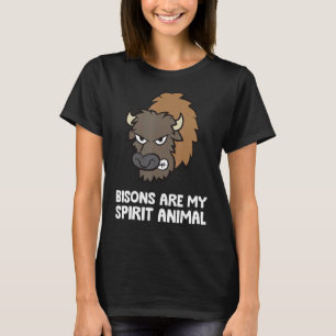 Camiseta Os Bisons São O Meu Espírito Animal American Buffa
