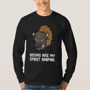 Camiseta Os Bisons São O Meu Espírito Animal American Buffa