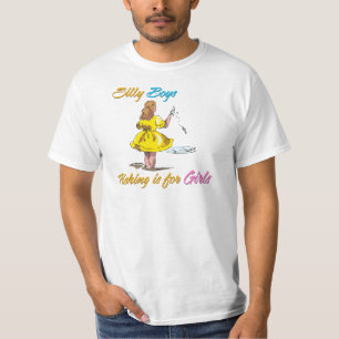 Camiseta Os bobos que pescam são para meninas