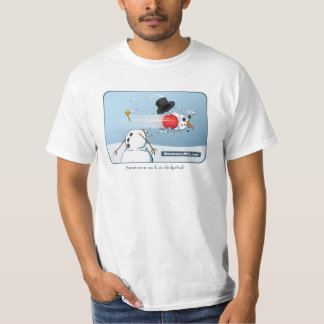 Camiseta Os bonecos de neve sugam em Dodgeball! T