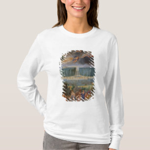 Camiseta Os bosques de Versalhes. Ideia da piscina de