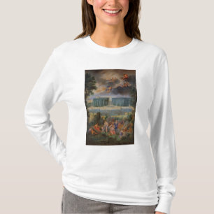 Camiseta Os bosques de Versalhes. Ideia da piscina de