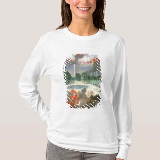 Camiseta Os bosques de Versalhes. Ideia da piscina do (Frente)