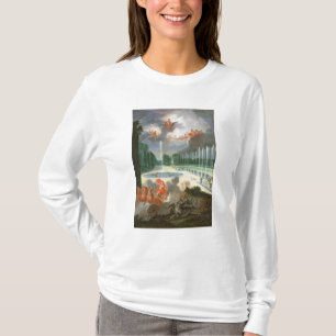 Camiseta Os bosques de Versalhes. Ideia da piscina do